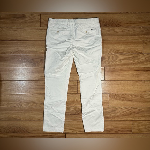 POLO RALPH LAUREN - CHINOS - STRETCH SLIM FIT - SIZE 32 X 34 - WHITE - Picture 2 of 2